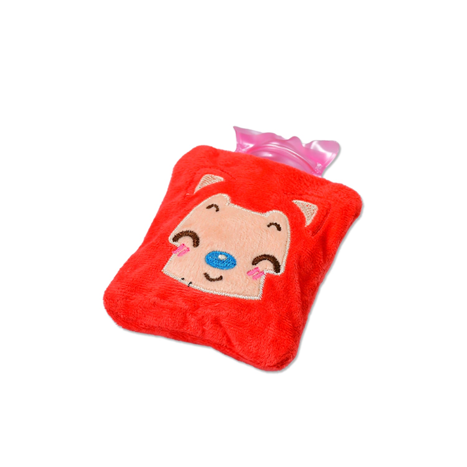 6523 Pink Cat Small Hot Water Bag With Cover For Pain Relief Neck Shoulder Pain And Hand Feet Warmer Menstrual Cramps. - Springkart 