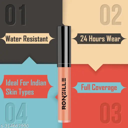 RONZILLE High Definition Liquid Concealer Pack of 2