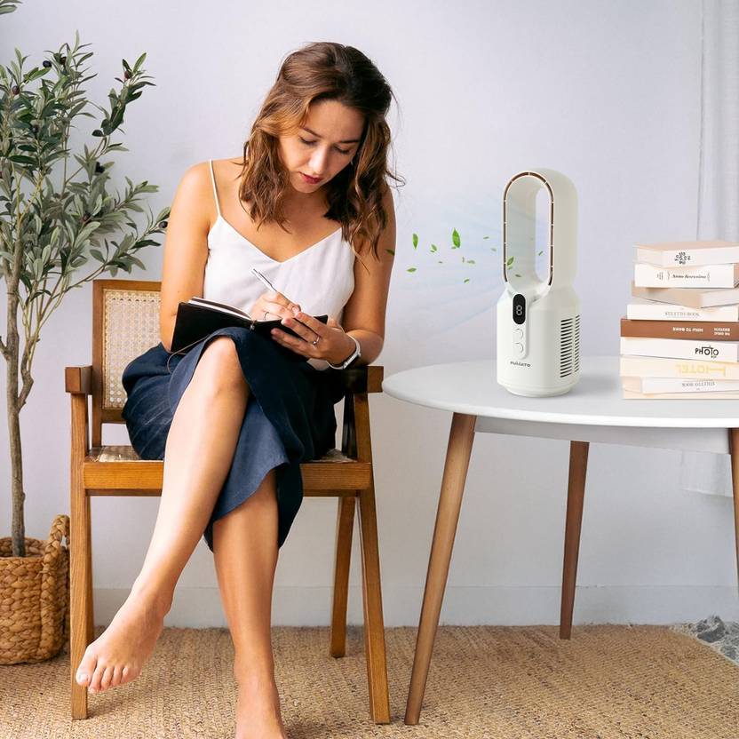 The Better Home FUMATO Bladeless Series Table Fan 2000mAh Battery USB Fan (White)