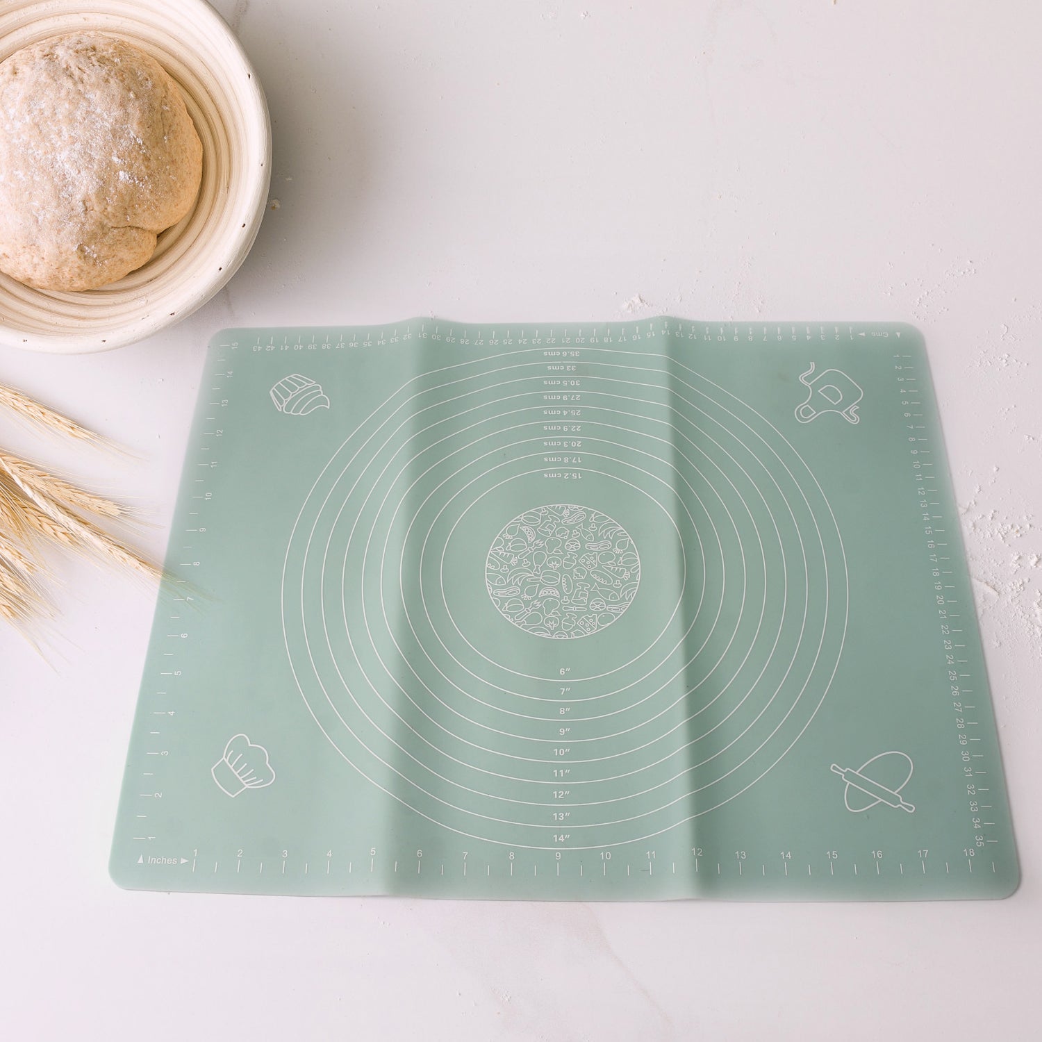 Rolling Baking Mat With Measurements (5040 Cm) - Springkart 