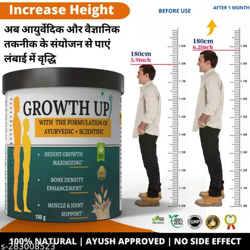 Ayurvedic height Growth Supplements | Increase Body Bones, Body Strength, Stamina Power For Girls & Boys