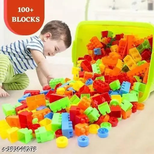 Educational Building Blocks 100 pieces, Plastic medium Size building block for kids