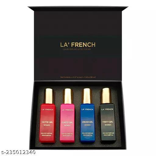 La French Organic Luxury Perfumes Gift Set 4x20 ML for her - Springkart 