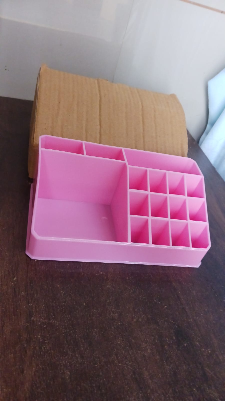 Makeup Organiser Cosmetic Makeup Lipstick Storage Box with Drawer Plastic Case Holder Skin Care Products (1 Pc) - Springkart 