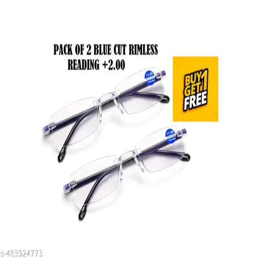 Closest Reading Objects Reading Glasses +2.00 - Pack of 2 - Springkart 