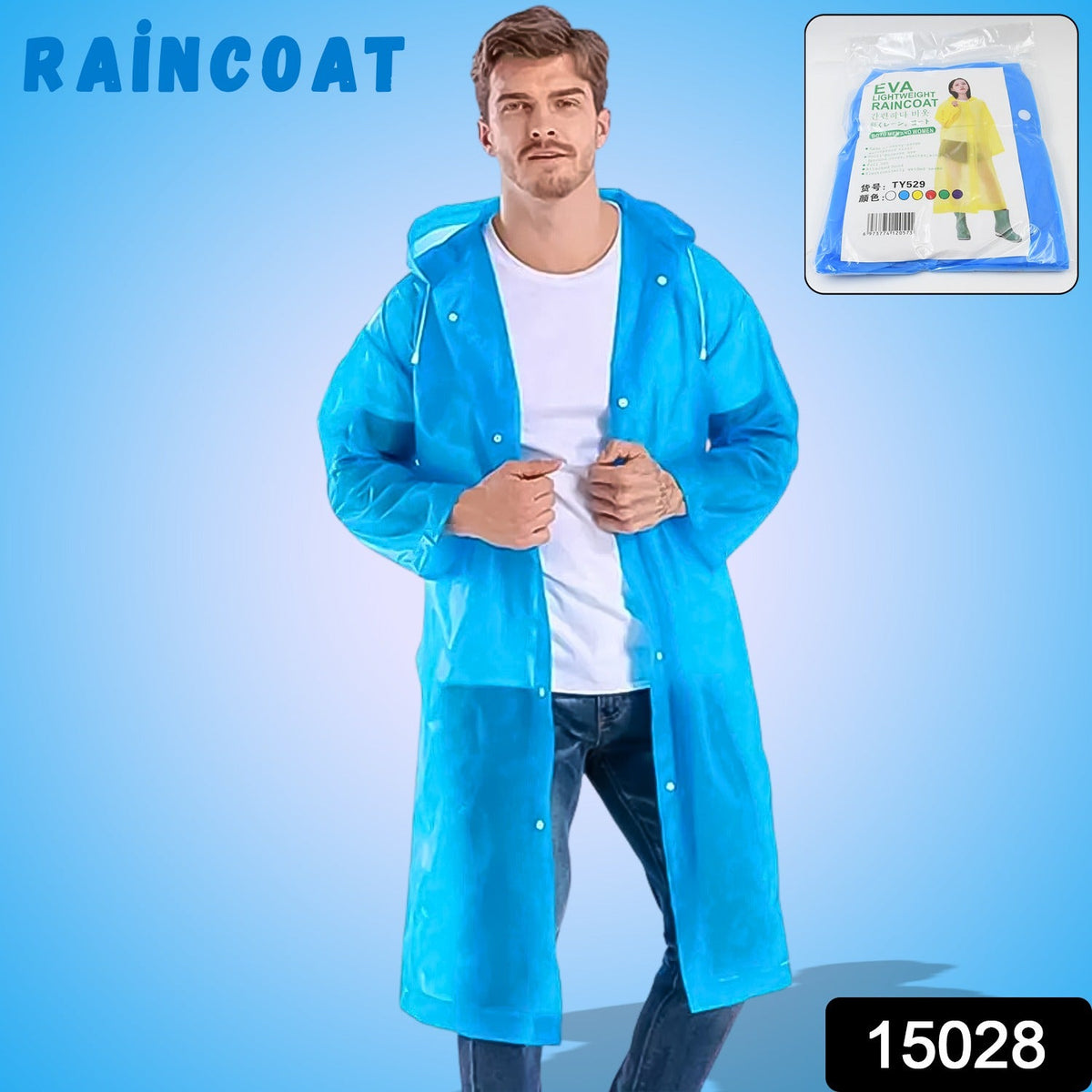 Eva Portable Rain Coat, Waterproof Raincoat (1pc) - Springkart 