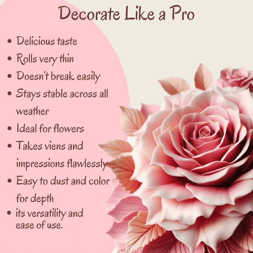 Dusky Pink | Edible Gum paste 250 Gm