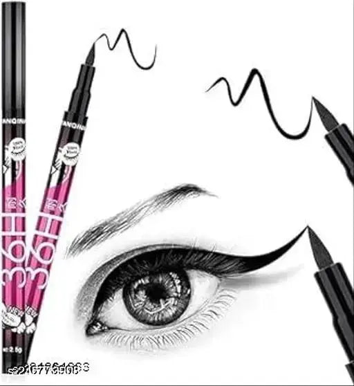 BLUEST Combo of  5 in 1 red lipstick with 3in1 eyeliner mascara & 36h eyeliner & kajal