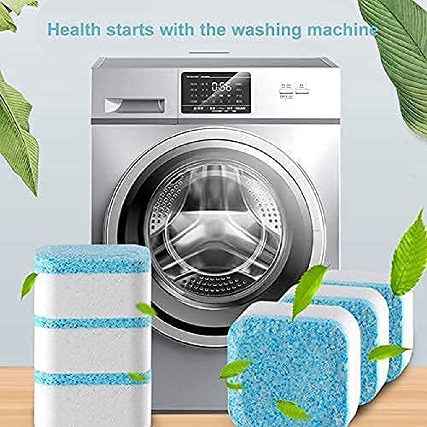6245 Washing Machine Effervescent Tablet For All Companys Front And Top Load Machine Tablet For Perfectly Cleaning Of Tub Drum Stain Remover Washer Cleaner - Springkart 