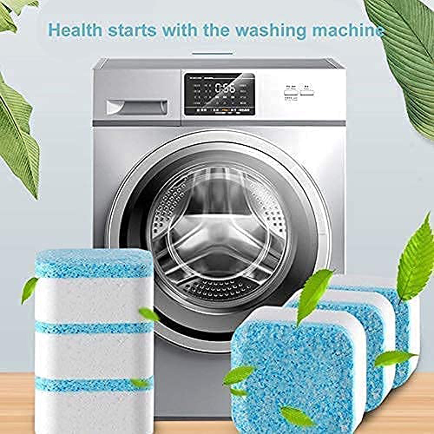 6245 Washing Machine Effervescent Tablet For All Companys Front And Top Load Machine Tablet For Perfectly Cleaning Of Tub Drum Stain Remover Washer Cleaner - Springkart 