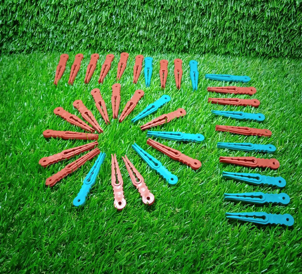 36Pcs MULTIPURPOSE PLASTIC CLOTH HANGING PEGS / CLIPS - 36 PCS - Springkart 