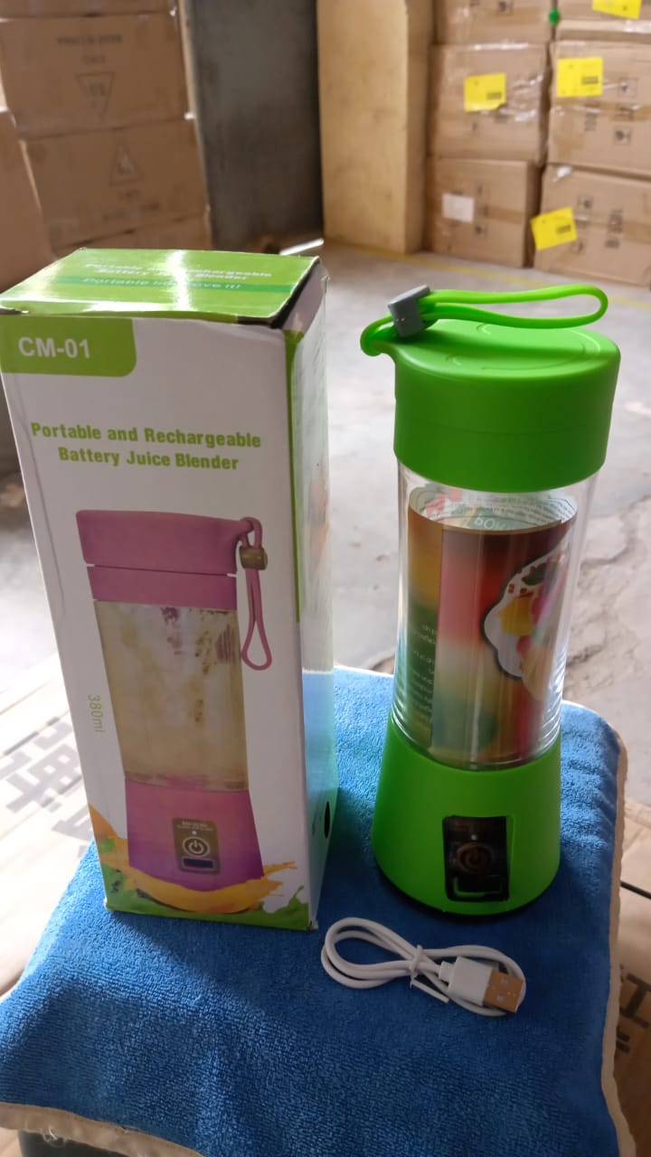 Portable 6 Blade Juicer Cup USB Rechargeable Vegetables Fruit Juice Maker Juice Extractor Blender Mixer - Springkart 