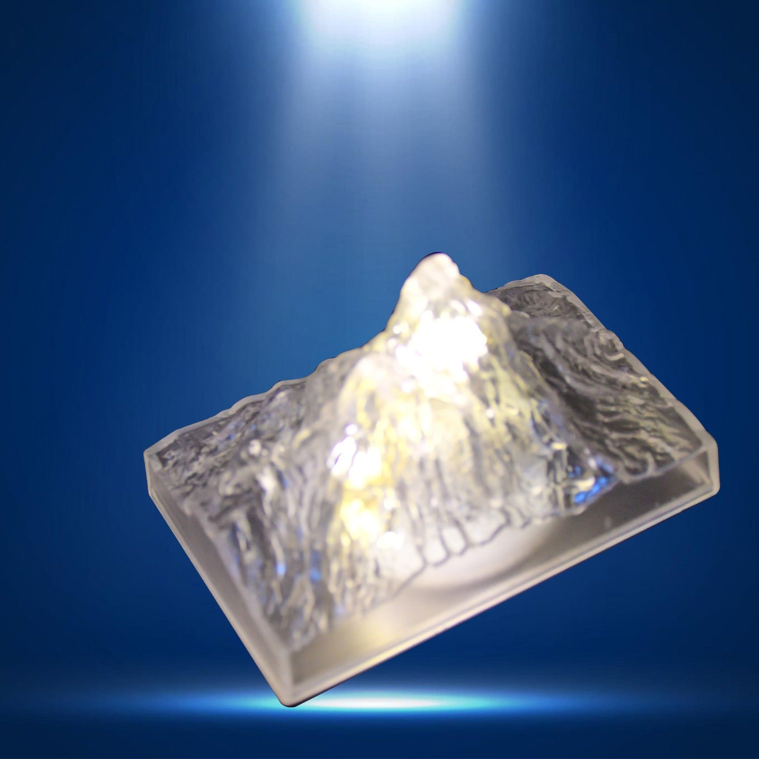 Unique Plastic Night Light: Flameless LED (Iceberg Design, Gift) - Springkart 