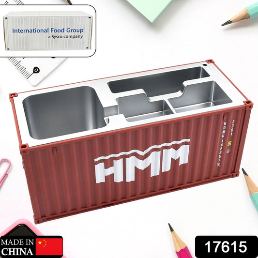 Shipping Container Pen Holder Shipping Container Model Pen Name Cardholder Simulated Container Model For Business Gift - Springkart 