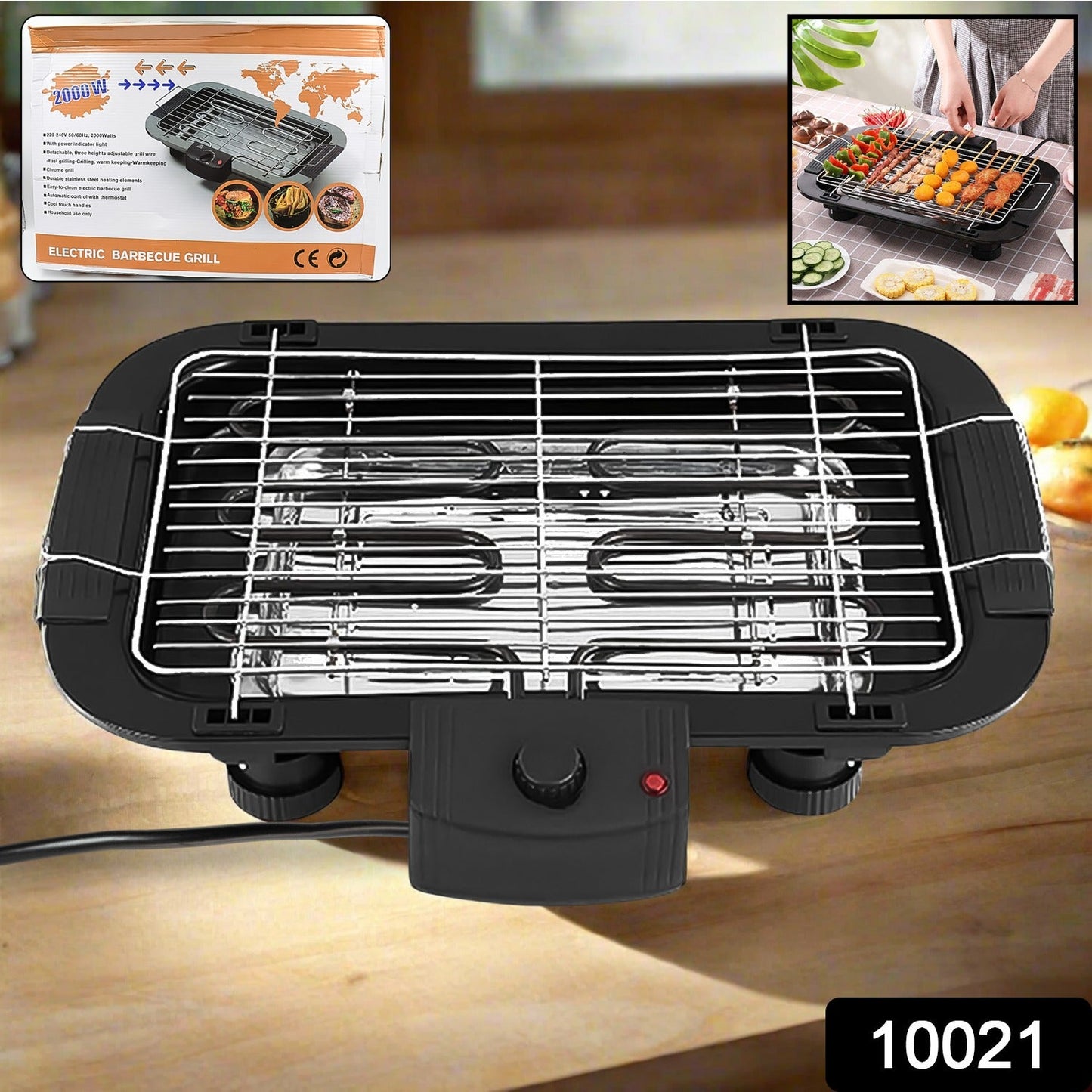 Electric Barbecue Grill 2000w (1 Pc) - Springkart 