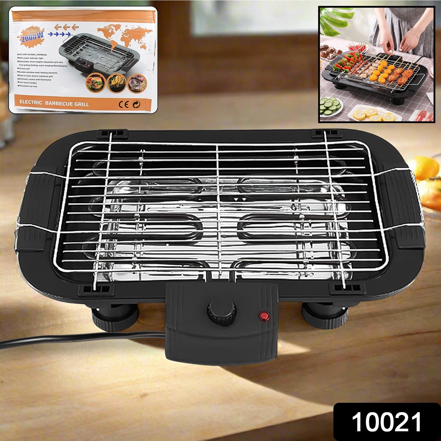 Electric Barbecue Grill 2000w (1 Pc) - Springkart 