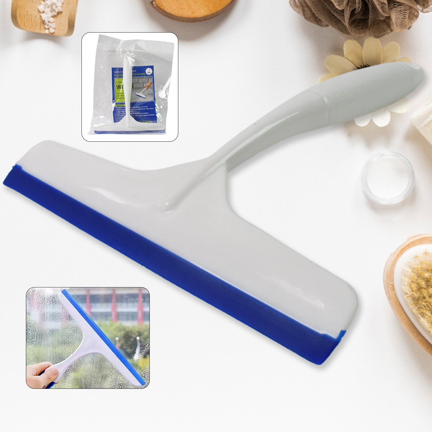 Plastic Kitchen Wiper (White 1 Pc) - Springkart 