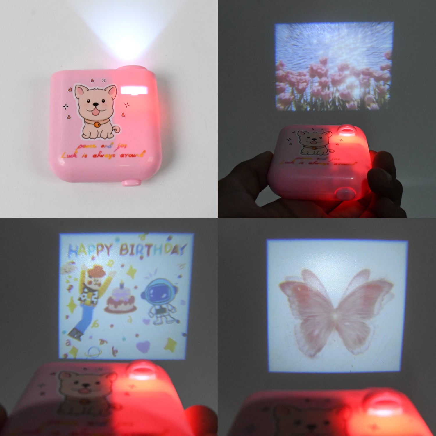 Birthday Projector With 8 Slides Patterns (1 Set) - Springkart 
