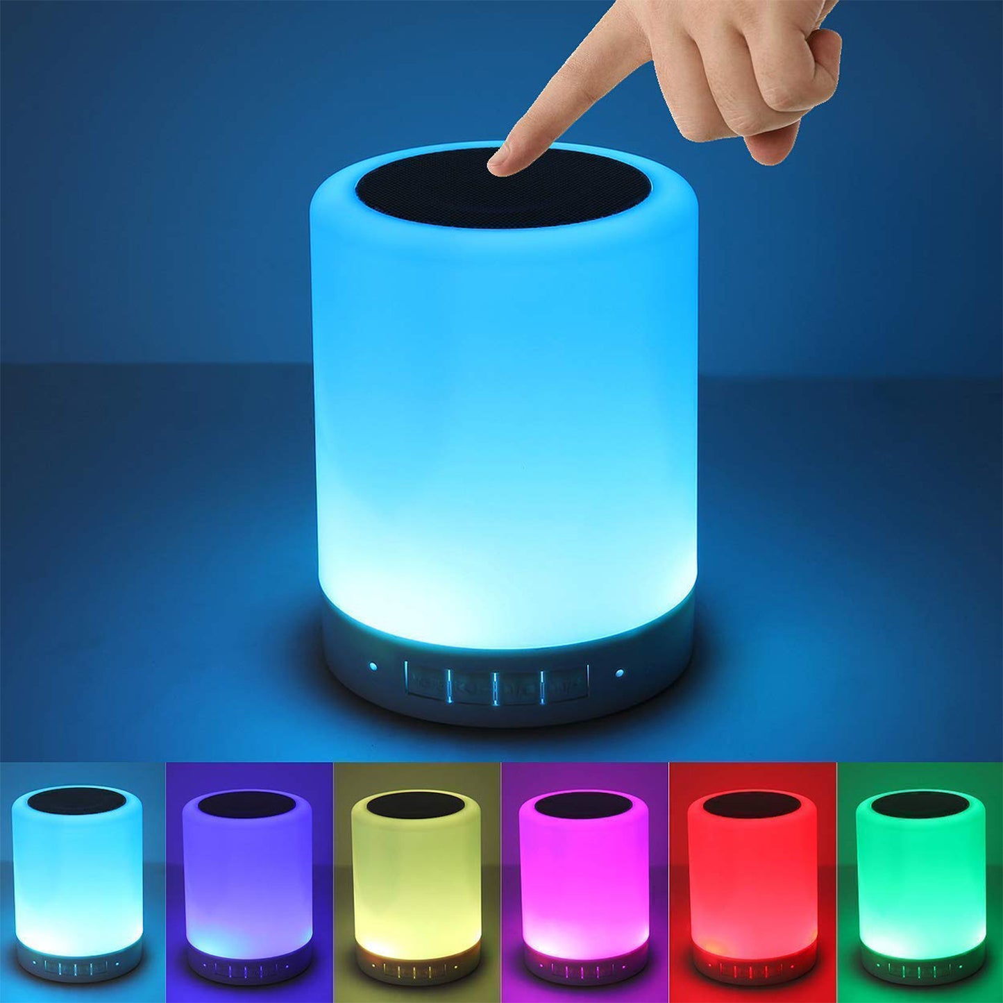 6249 Wireless Night Light Led Touch Lamp Speaker - Springkart 