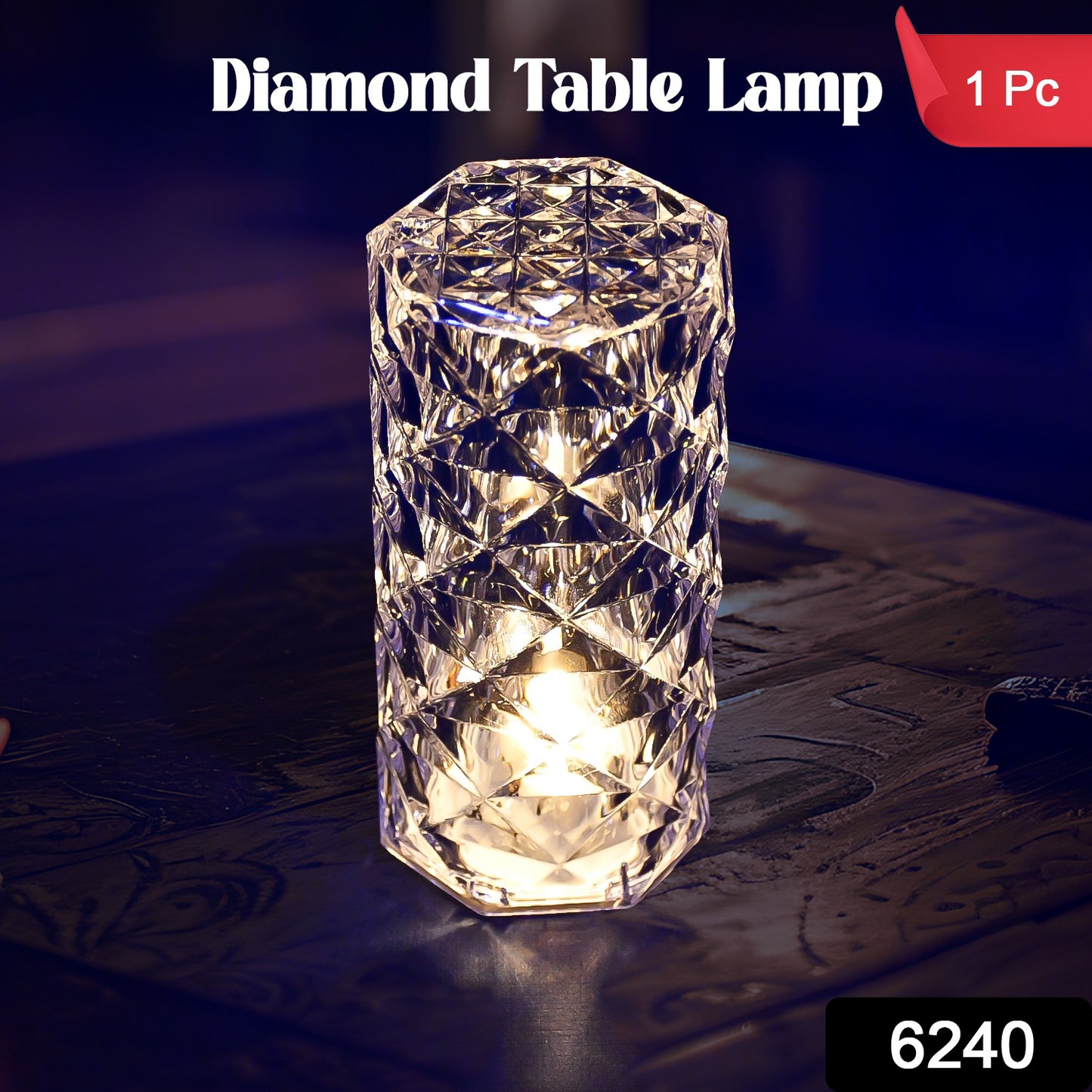 6240 Diamond Table Lamp Candles For Home Decoration Crystal Candle Lights - Springkart 