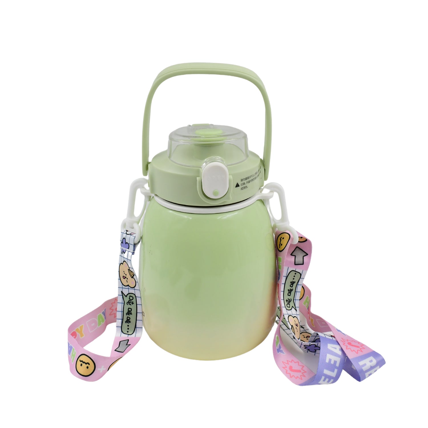 Stainless Steel Mug Bottle Vacuum Insulated Cup With Handle (1200 Ml) - Springkart 