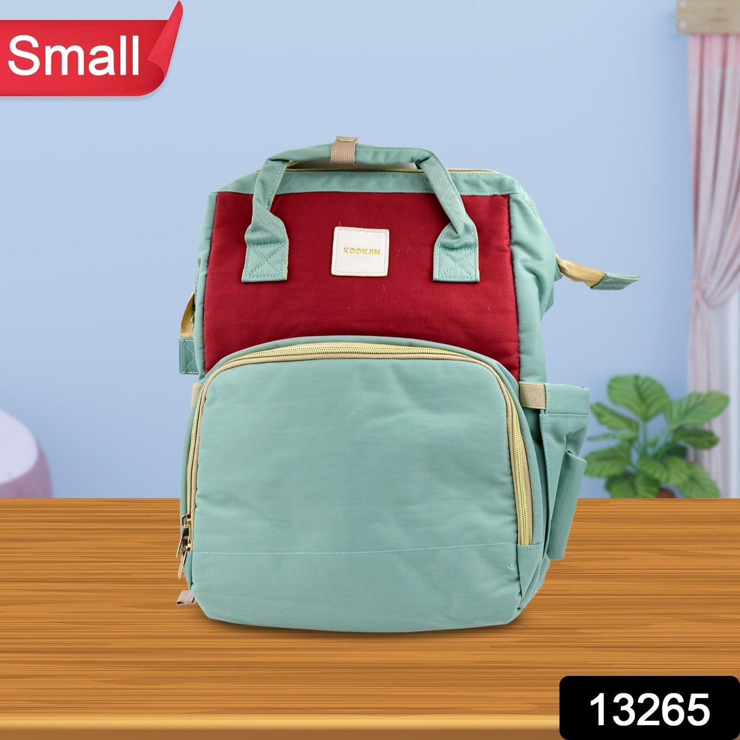 Multipurpose Mom's Backpack Diaper Bag (1 Pc / 14 Pocket / Small) - Springkart 