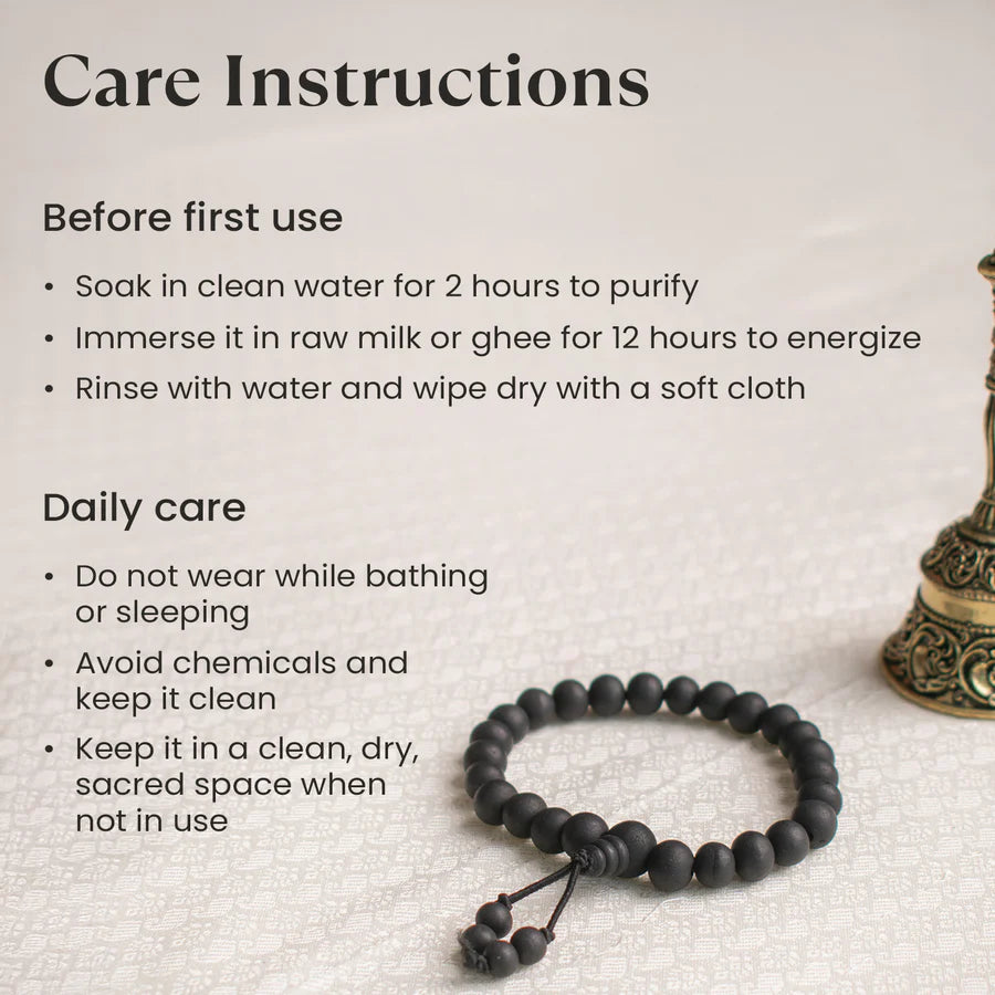 Karungali Malai (6mm, 108+1 Beads) – With Free Karungali Bracelet Gift with Govt. Certification