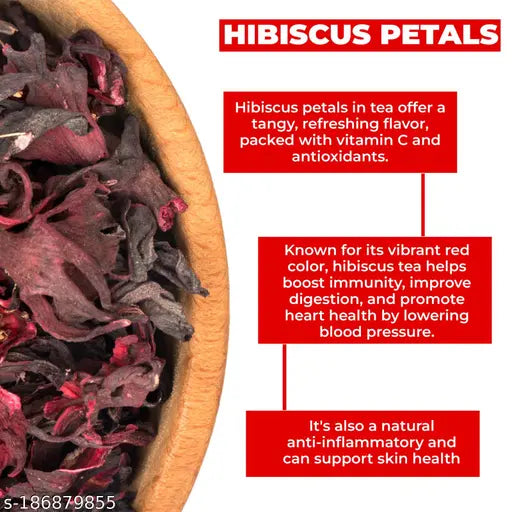 18 Herbs Organic Herbal Infusion Hibiscus Tea Bags (40 Count) for Improve Digestion, Lowers Blood Cholesterol Levels.