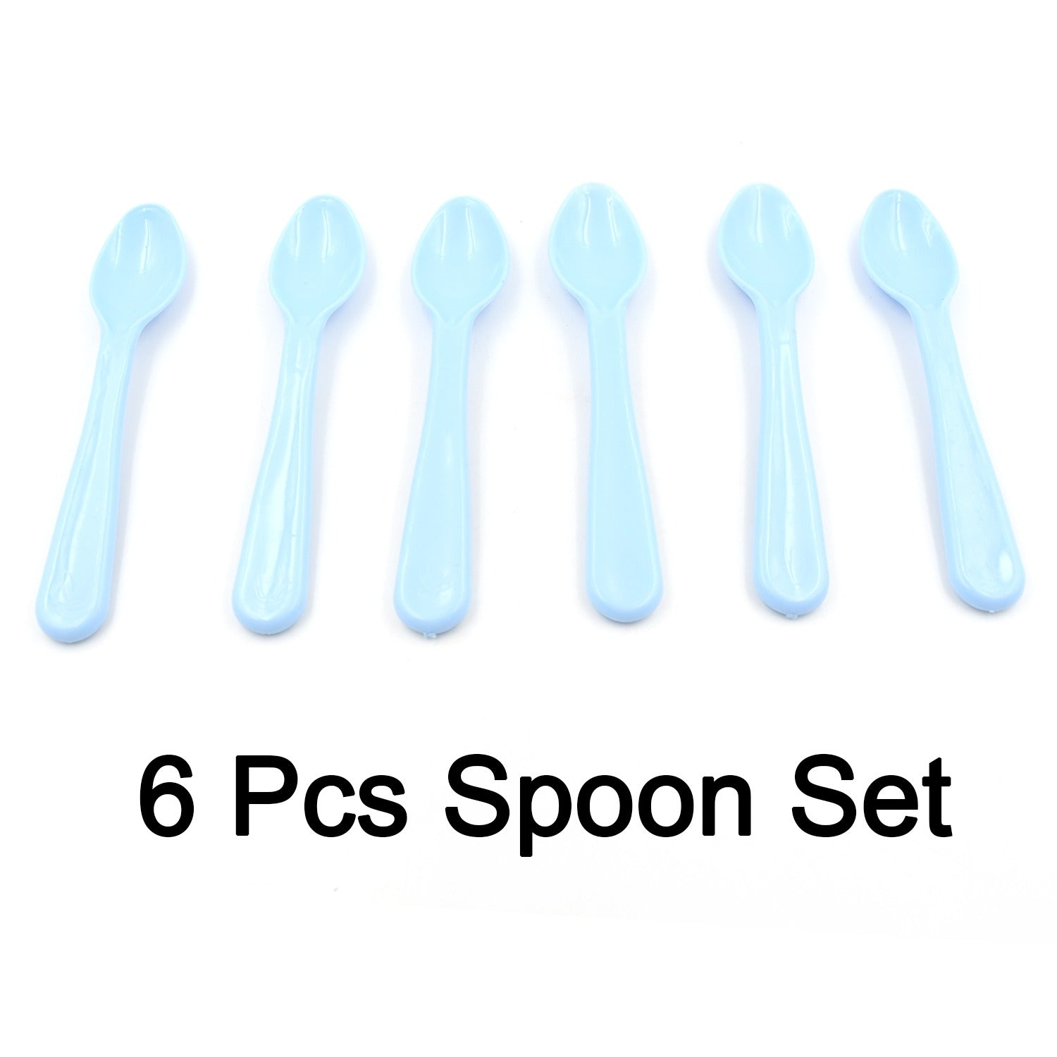 Food Plastic Spoon Set, Plastic Table Spoon Set Plastic Tea Spoon, Coffee with ABS Plastic, Heat-Resistant Spoon (6 Pc Set ) - Springkart 