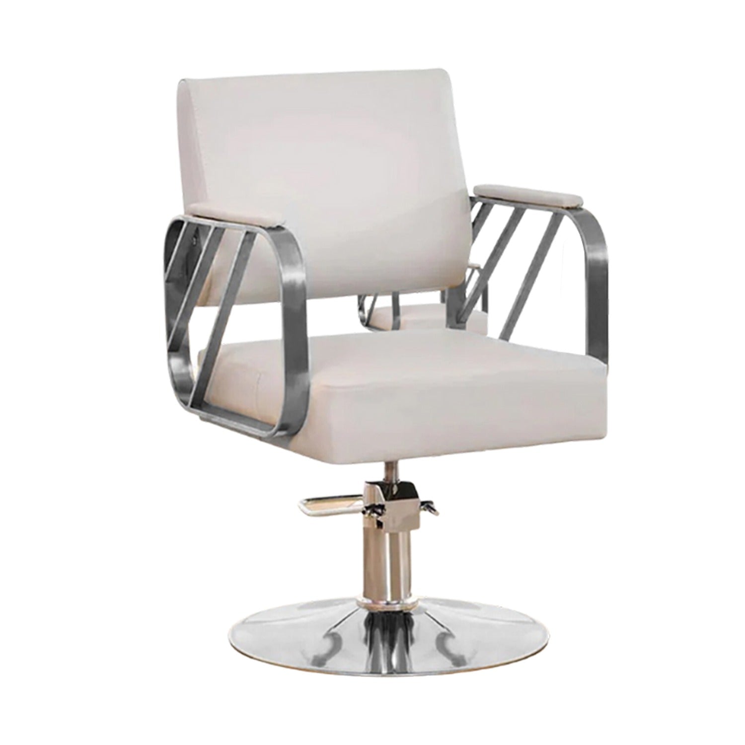 Modern Regular Chair with Hydraulic Lift for Home Office Hotel Cafe Chair (1 Unit Silver & Gold) - Springkart 