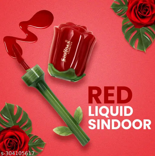 Rose Liquid Smudge Proof & Waterproof Red Sindoor (Red) - Springkart 