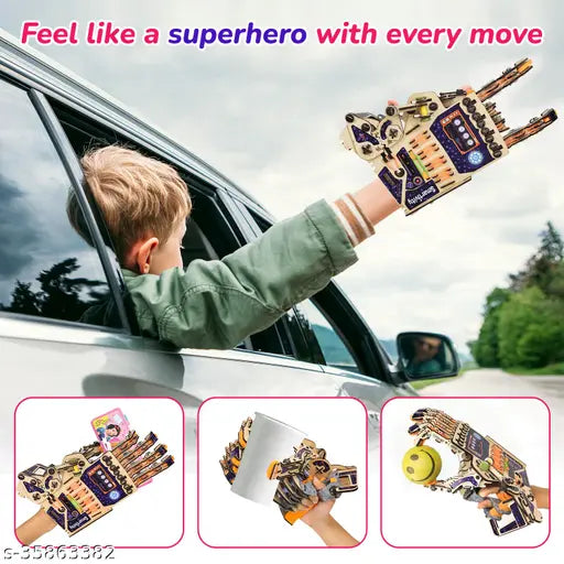 Robotic Mechanical Hand STEM Educational DIY Building Construction Activity Toy Game Kit for boys & girls age 8-10-12-14 Years