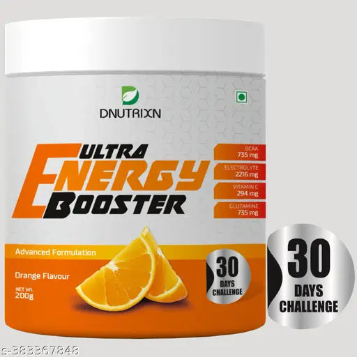 Energy Booster 200G with BCAA, Vitamin C, Electrolytes & Glutamine