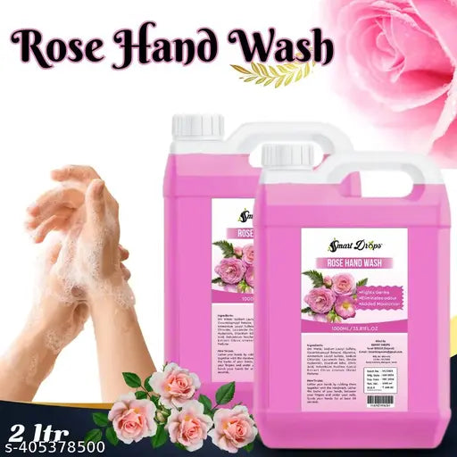 ROSE HAND WASH FOR MAN AND WOMAN 1000ML(pack of 2) - Springkart 
