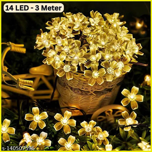 14 Silicone Flower LED Decoration String Lights for Festival