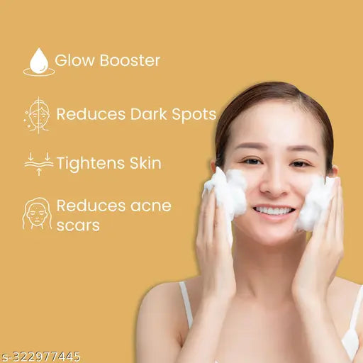 Glamveda Glutathione 24k Gold Face Wash Lightens skin tone, Reduce Dark spots & Hyperpigmentation | Enhances Natural Radiance, Glow Booster | For All Skin Types | SLS & Paraben Free 300 ml ( Pack Of 3)