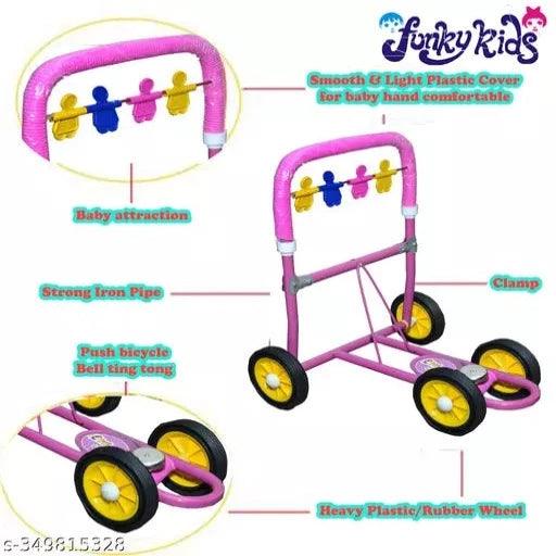 Funky Kids Ringing Bell Reda Activity Walker Blue - Springkart 