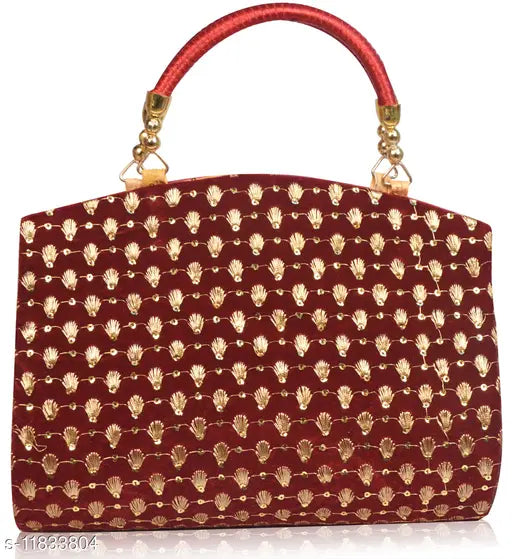 Trendy Women's Red Clutch