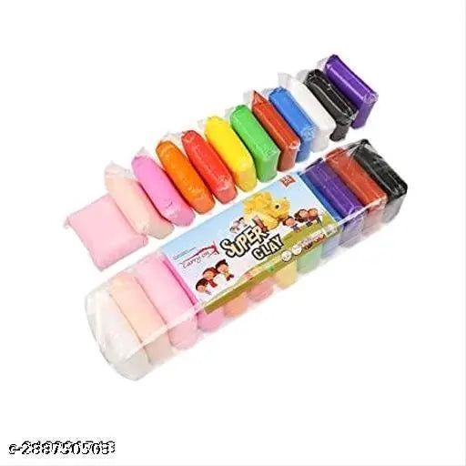 Ultra-Light Creative Art and Craft Air Dry Super Clay with Carving Molding Tools Kit for Girls and Boys - Springkart 