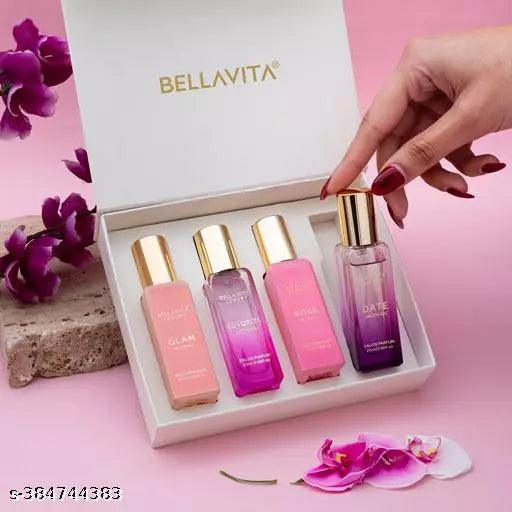 Bella Vita Organic Luxury Perfumes Gift Set for Women - 4x20 ml - Springkart 