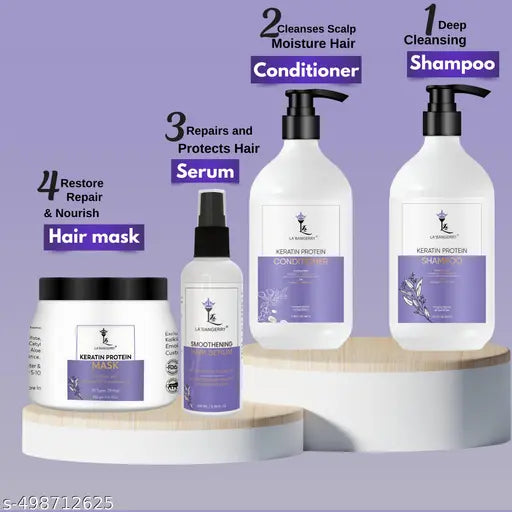 LABANGERRY Keratin Hair Shampoo And Conditioner Thickens and Volumizes Thin Hair Decreases and Keratin