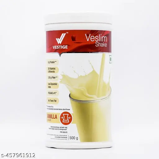 Vestige Veslim Shake for Weight control & Management Nutrition Drink _500gm (Vanilla Flavored)