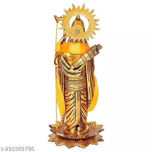 Lord Ram Idol Murti Antique | Gold Metal Statue - Springkart 