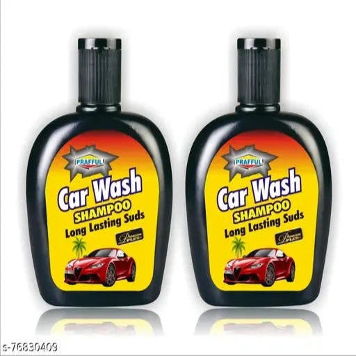 Car Wash Shampoos Cleaning with Shining Interior and Exterior 140 ml Pack of 2 (with Lemon fragrance )