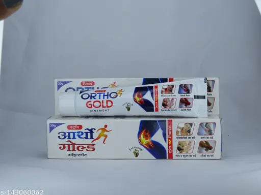 DEE INDIA HERBALS Ortho Gold Ointment Gel|Helpful in Muscle Pain, Back Pain, Join Pain,  ( Weight : 30 Gm) Pack Of 2