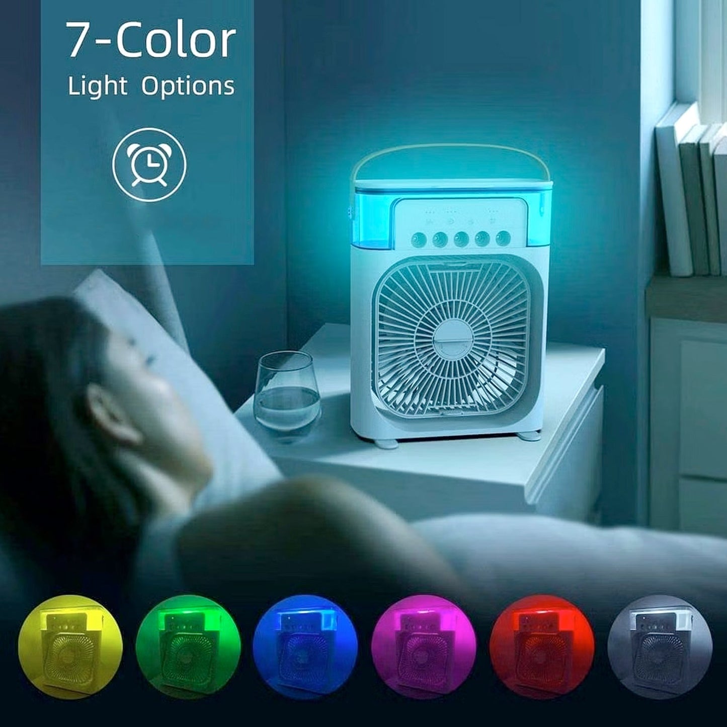 Portable Air Conditioner Fan - Personal Desk Cooling Fan (Battery Not Included) - Springkart 