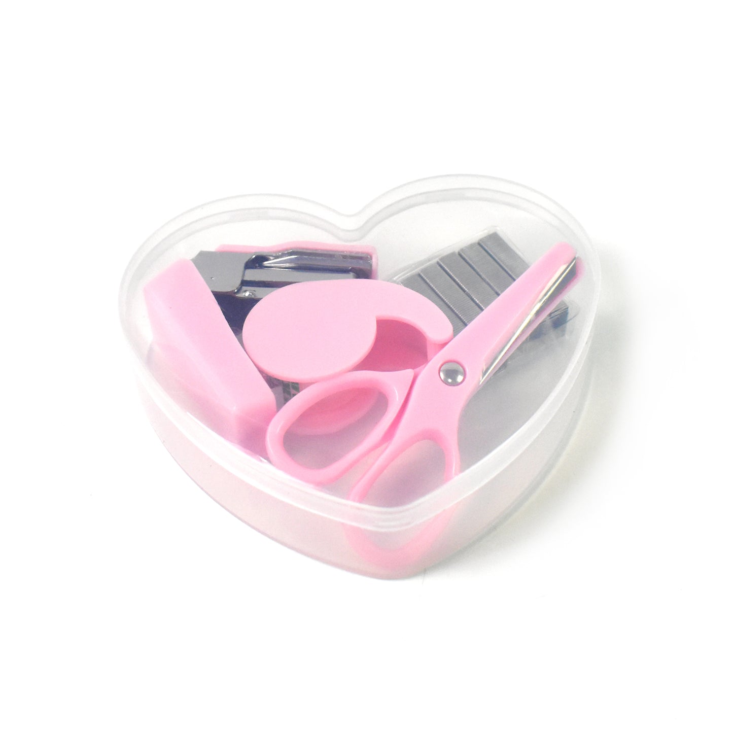 Mini Office Stationery Set Including Stapler Scissors Paper Clips Tape Dispenser Transparent Tape And Staples - Springkart 