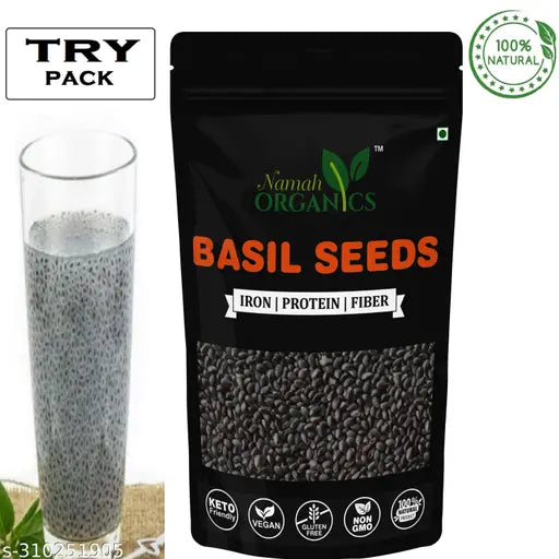 Organics raw basil seeds(50g) for Weight Loss - Springkart 