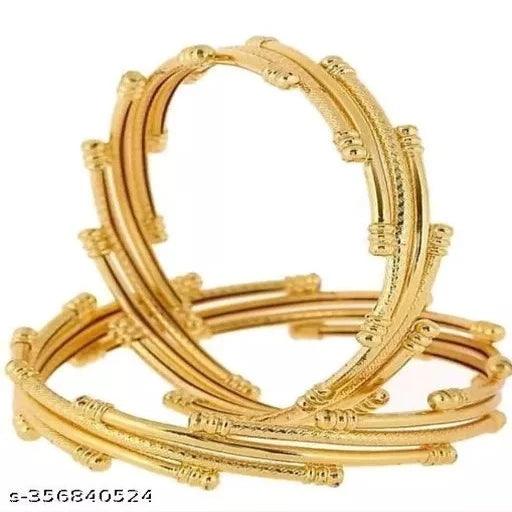 PREMIUM QUALITY MICROPLATED BANGLE SET - Springkart 