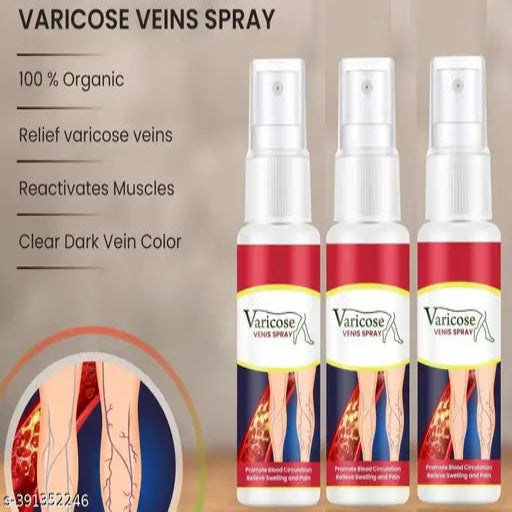 Varicose Veins Spray - 30 ML, Instant Leg Relief For Leg - Pack of 3. - Springkart 